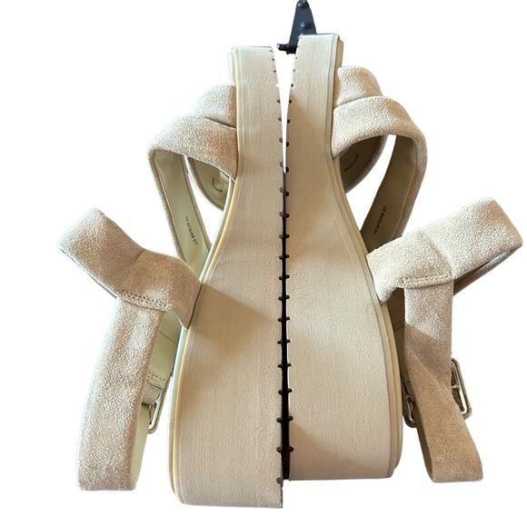 Vince Skylar Strappy Suede Wedge Sandals NEW Size 9 - Picture 6 of 9